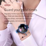 Yihou Women Smart Watch for Android iOS Phone Fitness Tracker Waterproof Activity Tracker Pedometer Step Calories Counter Sleep Tracker Exercise Sport Luxury Fashion Lady Smartwatch Gold Silver Blue - Image 3